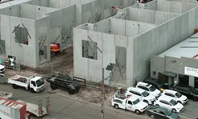 Industrial development construction project